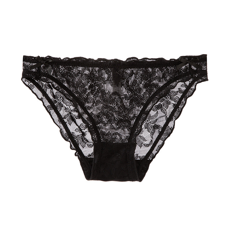 5 Pack Lot Sexy Womens See Through Panties Lingeries Lace Sheer Underwear Briefs
