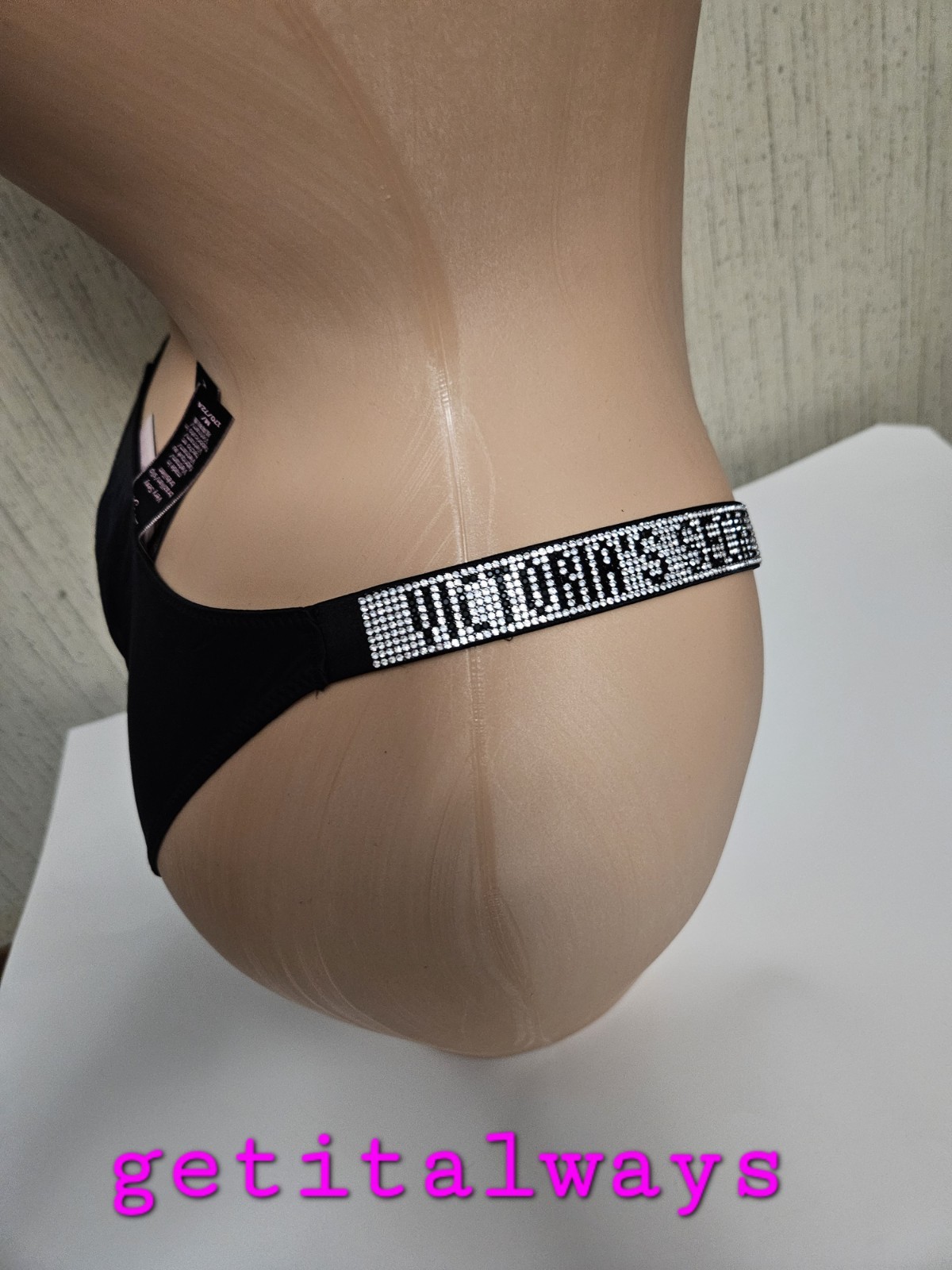 S-XL Victoria’s Secret Very Sexy Bombshell BRAZILIAN Rhinestone Crystal Panty