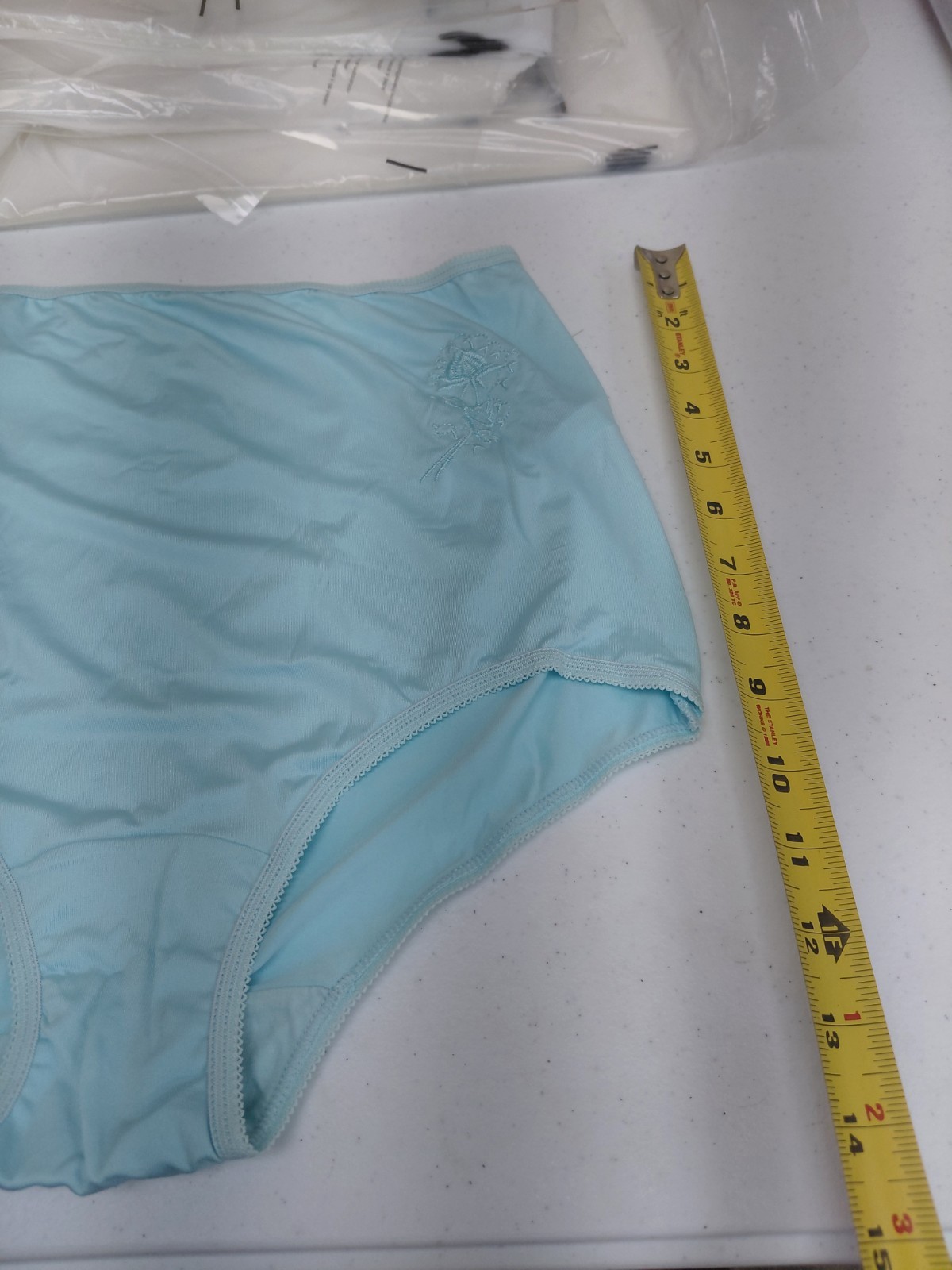 Vintage QT Intimates Blue Brief Size 8