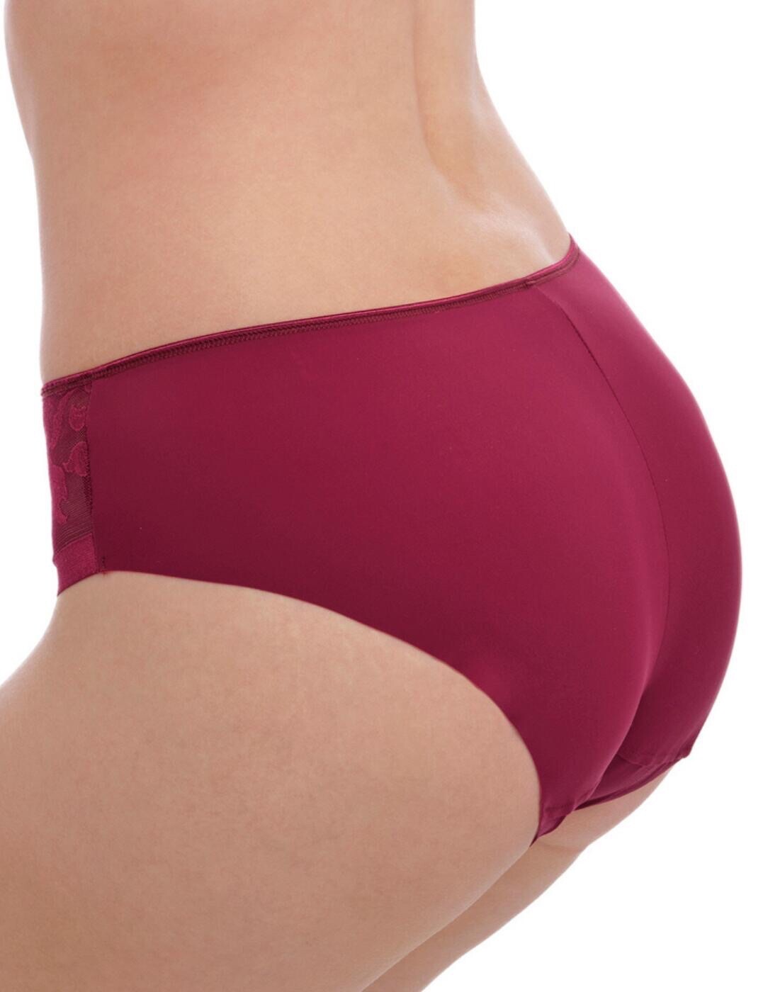 Fantasie Illusion Brief Berry Size XL 16 18 No VPL Mid Rise Knickers 2985 New