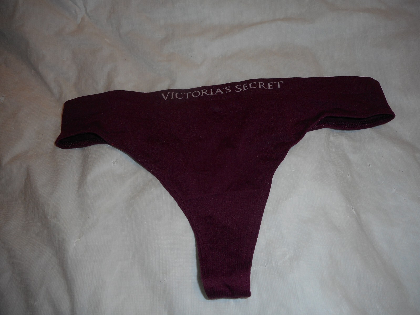 Victoria’s Secret Burgandy Thong String Panty MEDIUM