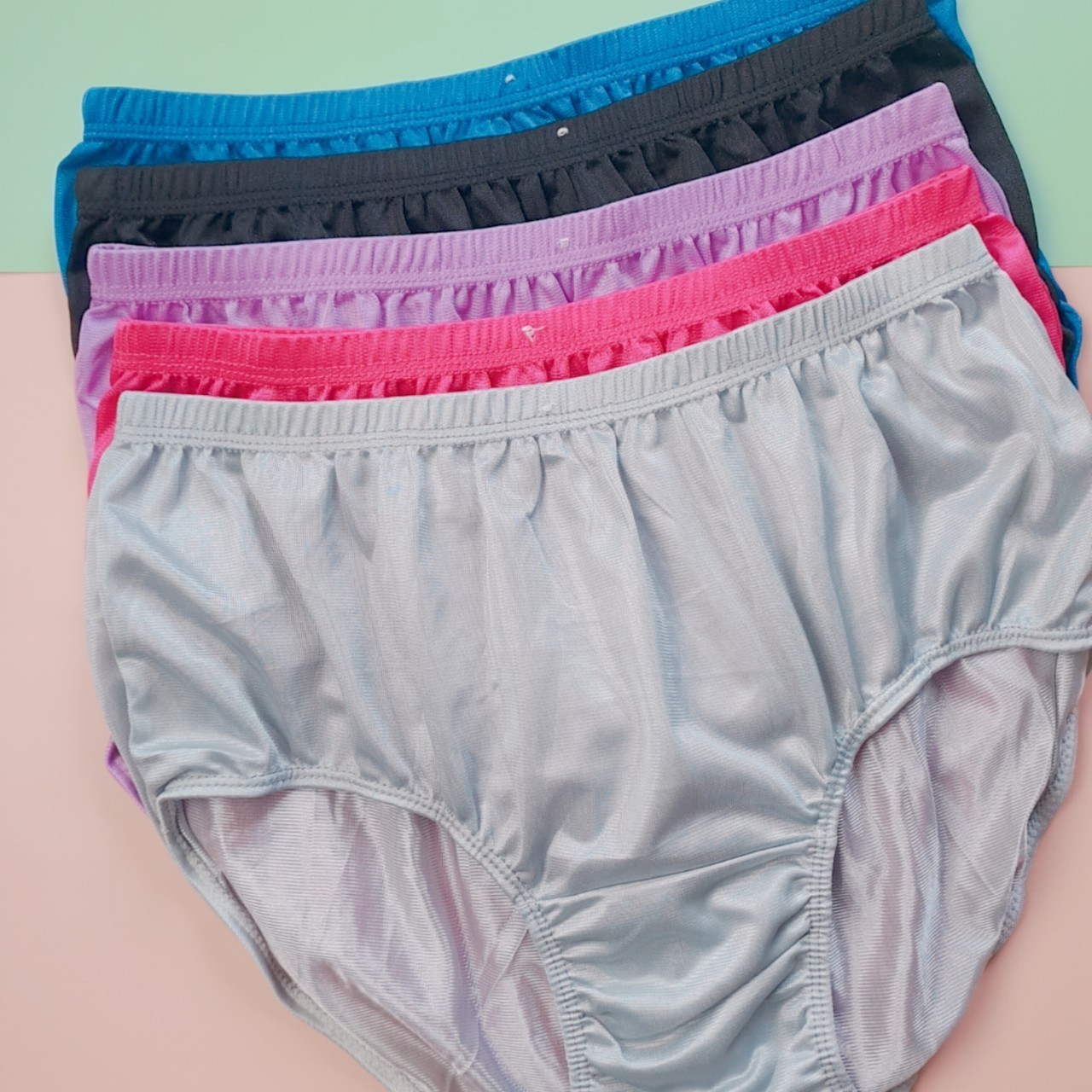 Nylon Panties Unisex Men Women Briefs Soft Shiny Underwear Lingerie Lot Set