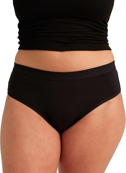 Everywear by Saalt Black Leakproof Underwear Women’s Small (2-4) Brief Cotton
