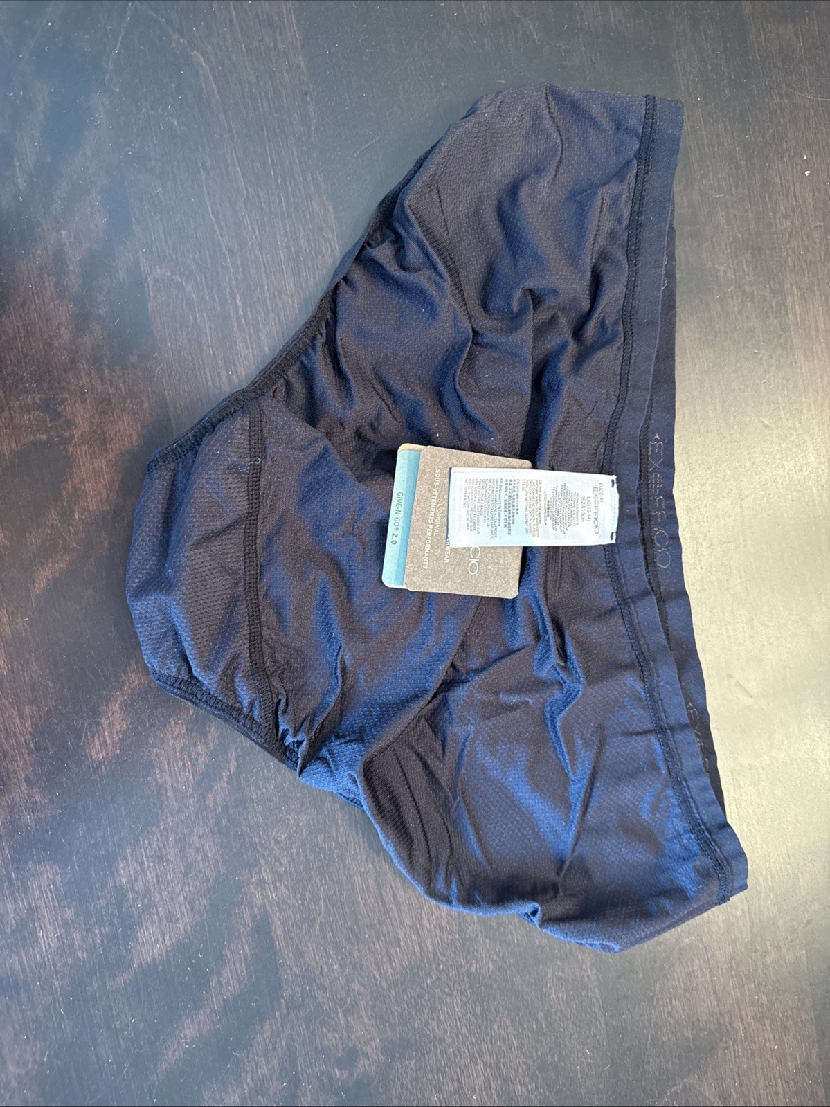 Women’s LARGE ExOfficio Give-N-Go 2.0 Bikini Brief Panty 2 Pack in Black/Buff