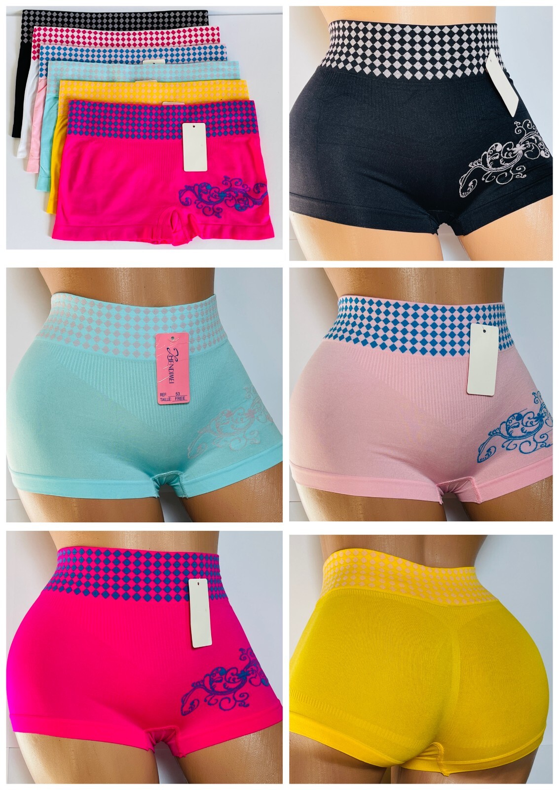 Women’s Boyshort Short Sport Yoga Shortie 6/12 Panties Underwear Boxers Knicker