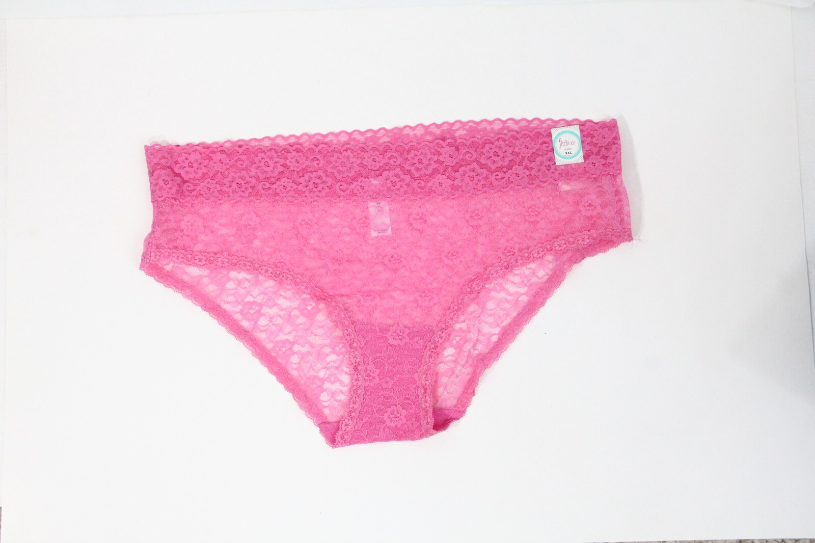 Flirtitude Sheer Lace Panty New Women Cheeky Underwear plus XXL Pink JcPenney