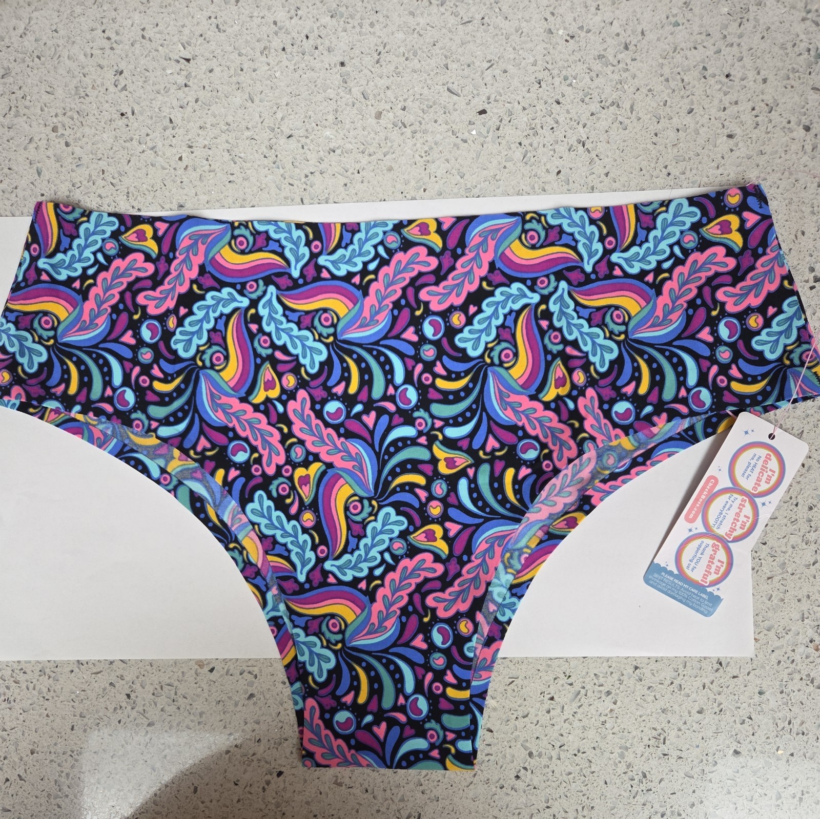 Cheek Boss Womens Cheeky Panty ~ Paradise Night ~ Size L ~ NWT ~ Free Shipping