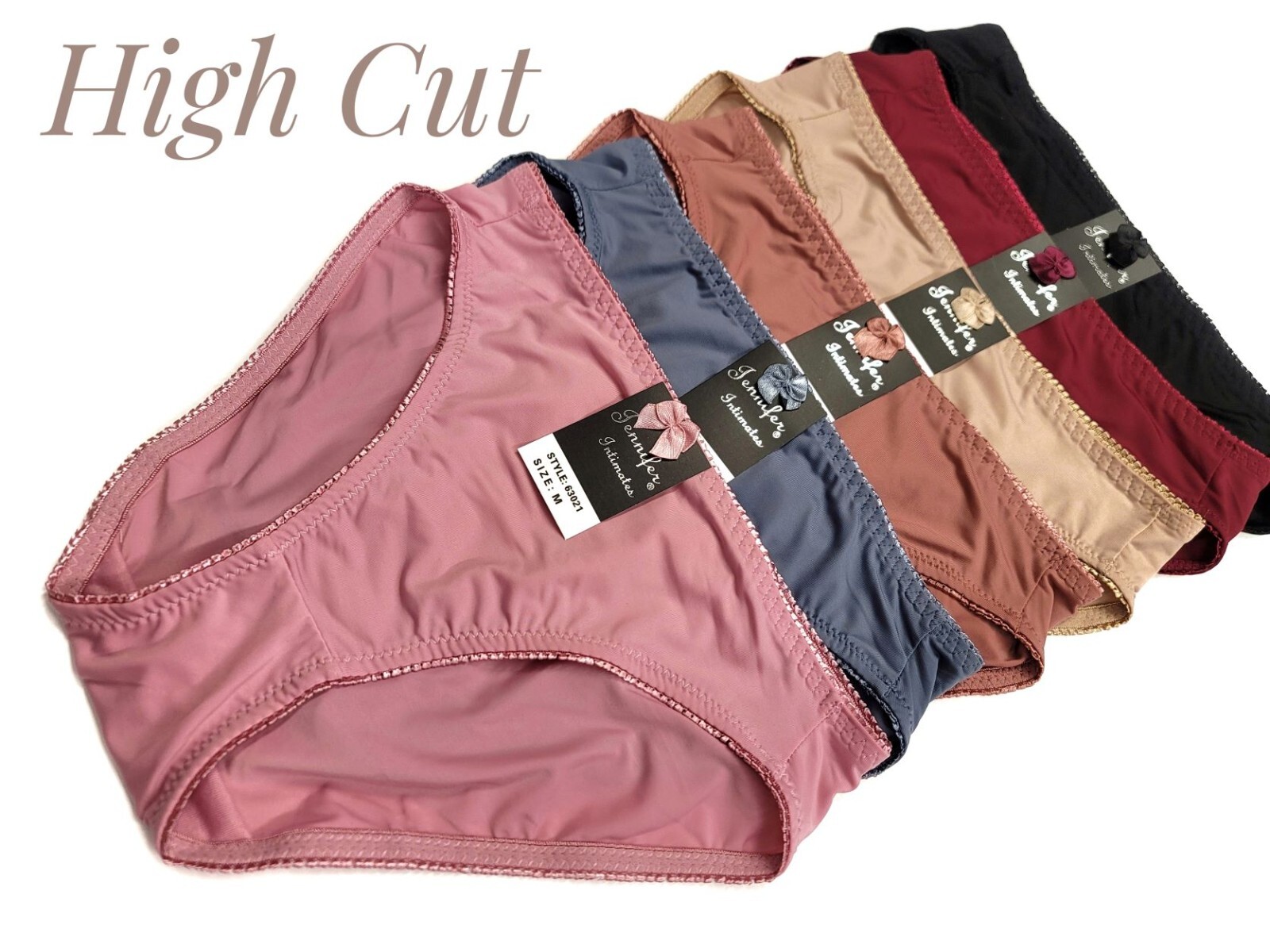 Women Full Seat Coverage High Cut Microfiber Light Tummy Control Bikini panties