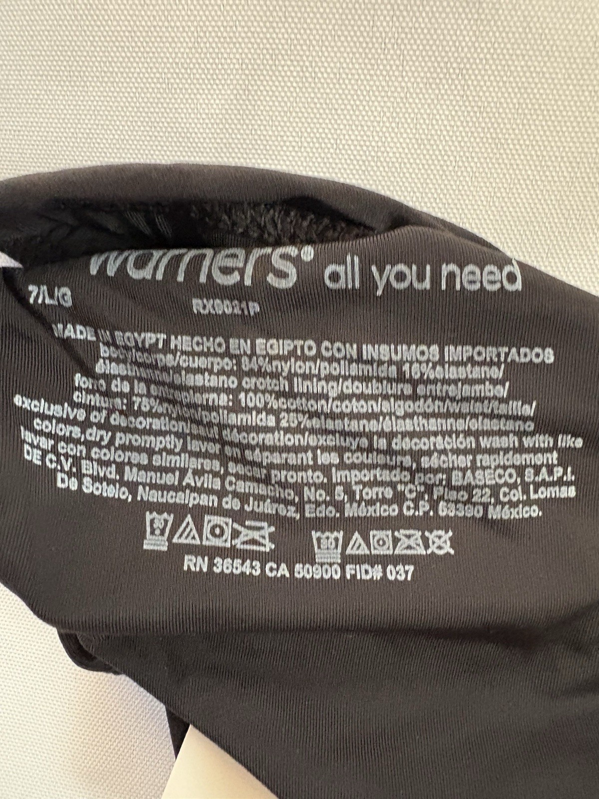 NEW Warners Thong Smooth It Over High Waist Thong 2 Pack Panty Womens Size Large