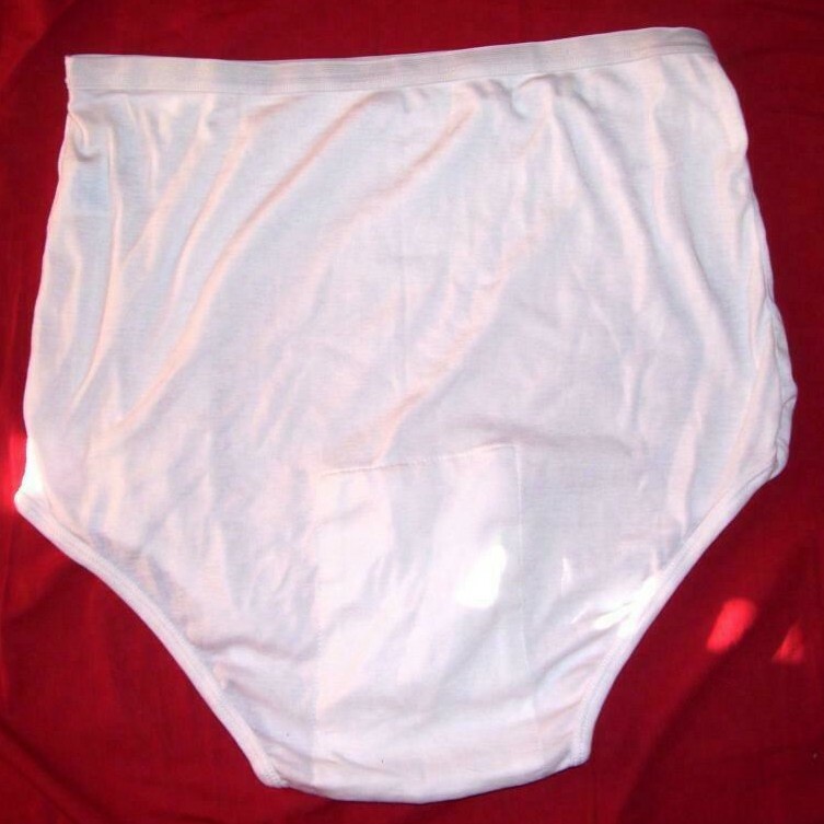 Protective Incontinence Panties LeakProof Pouch SPC Cotton Washable 4 Pair Large