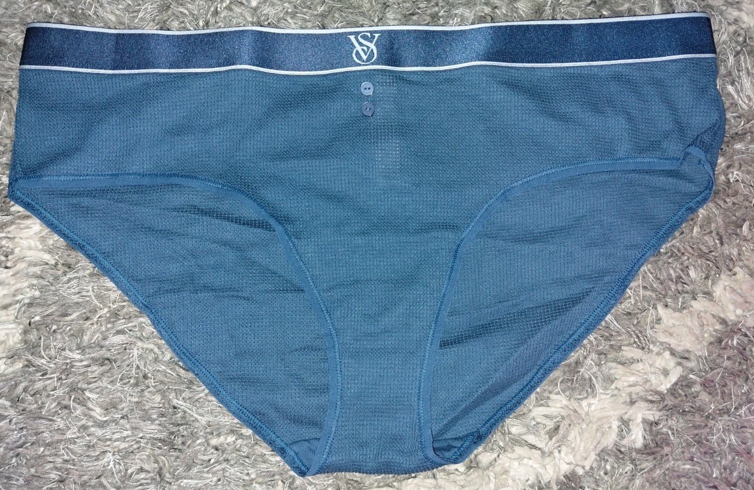 VS logo Waffle Knit Hiphugger NEW size XXL Teal