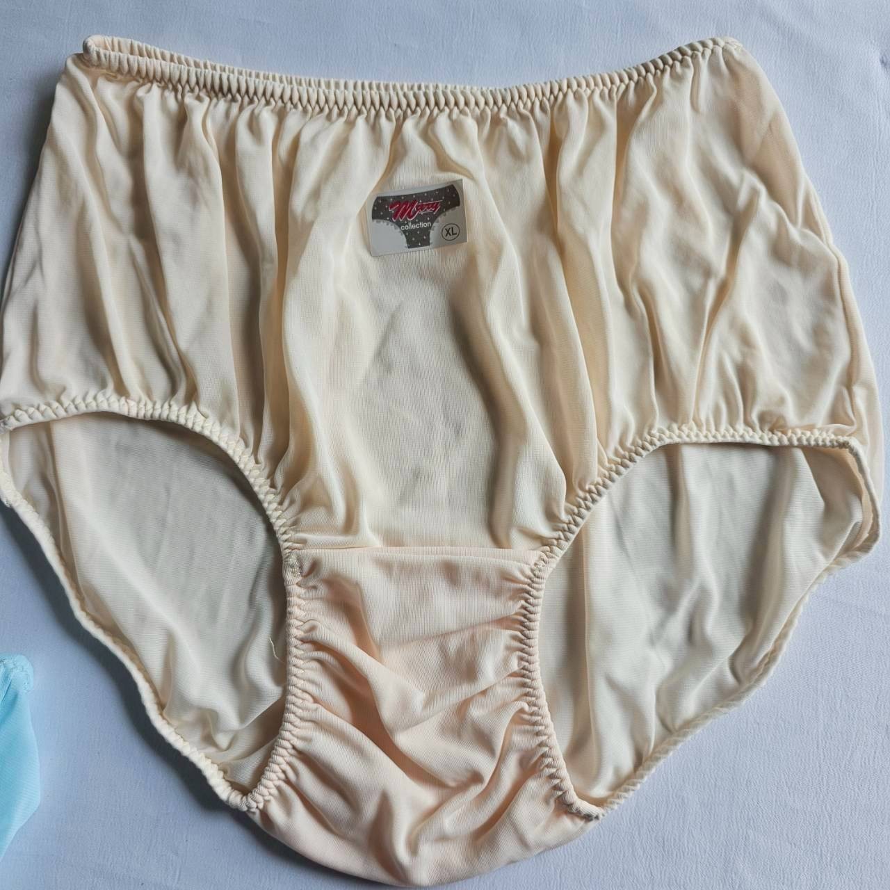 6 Granny Panties Underwear Nylon Woman Man Soft Silk Briefs High Waist 36″-42″XL