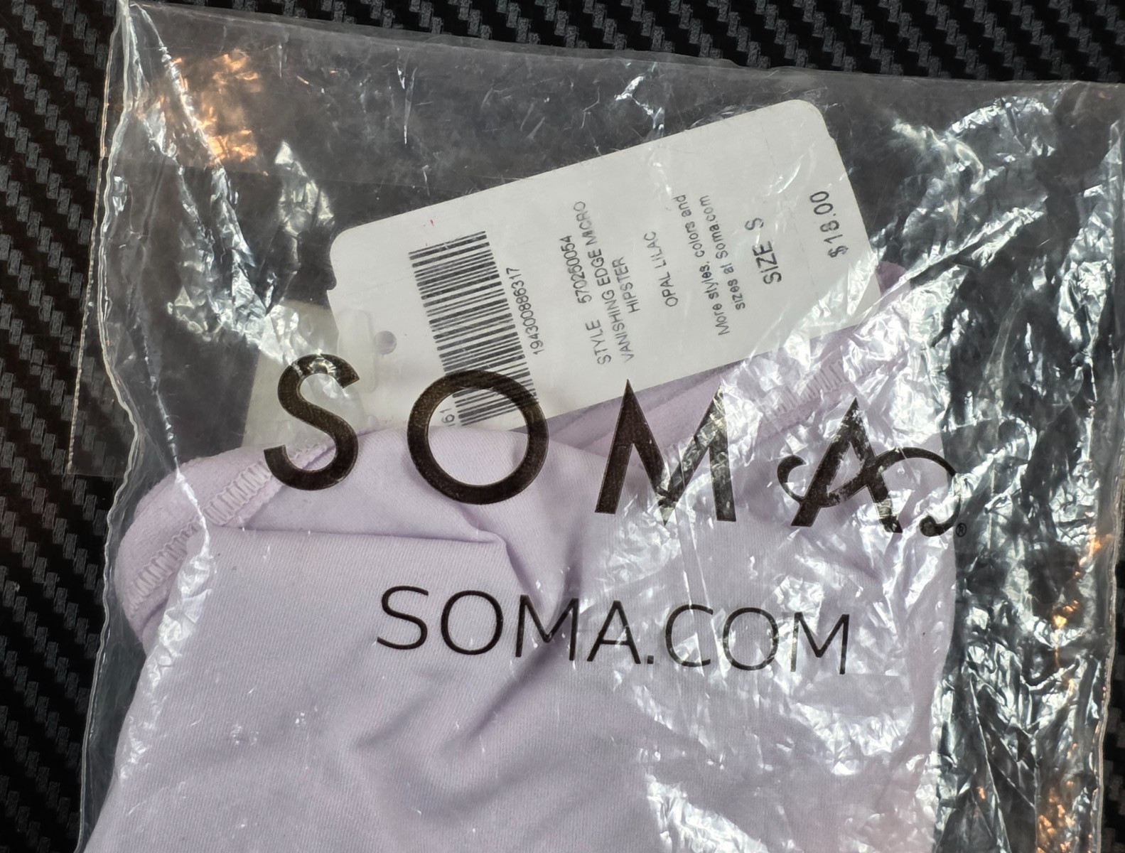 Soma Women’s Small Vanishing Edge Micro Hipster Opal Lilac #570250054