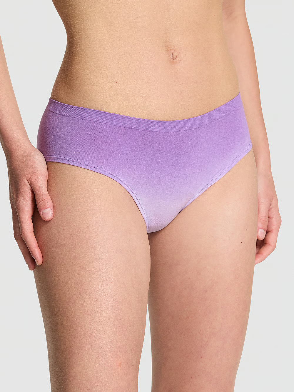 M Soft Purple Dip Dye Seamless Victorias Secret PINK Hipster Hiphugger Pantie