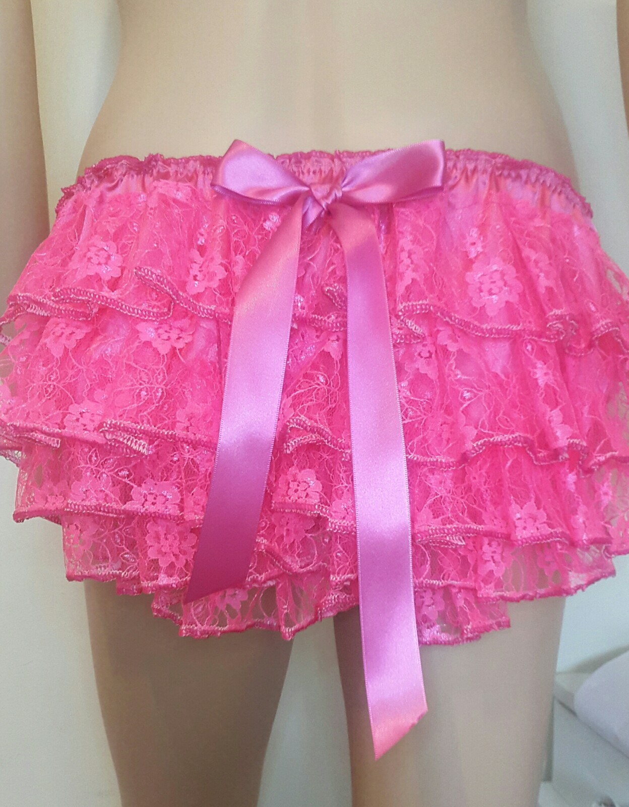 🌸MADE TO ORDER “SATIN Lace Ruffle Butt SISSY Knickers any colour, any size🌸