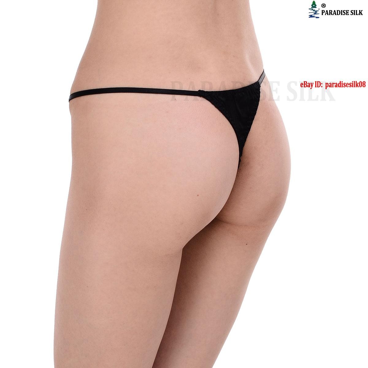 93% Silk 7% Spandex Women’s Low Rise Sexy Lace Thong 021