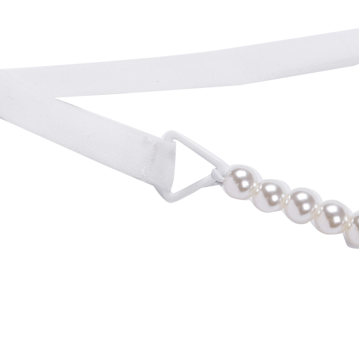 Fashion Women Sexy Underwear Cutout Pendant Pearl Beads Embellished G-String