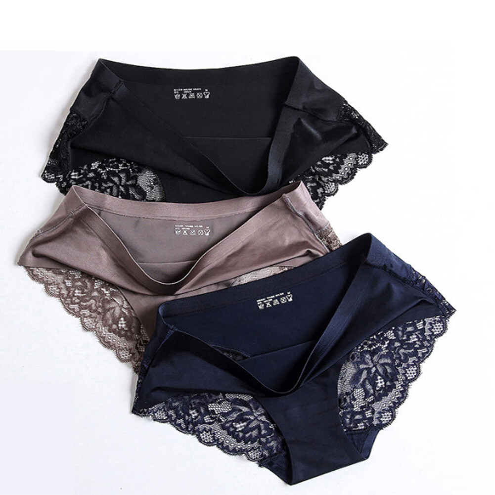 Women Seamless Lace G-string Briefs Panties Thongs Lingerie Underwear Knickers*