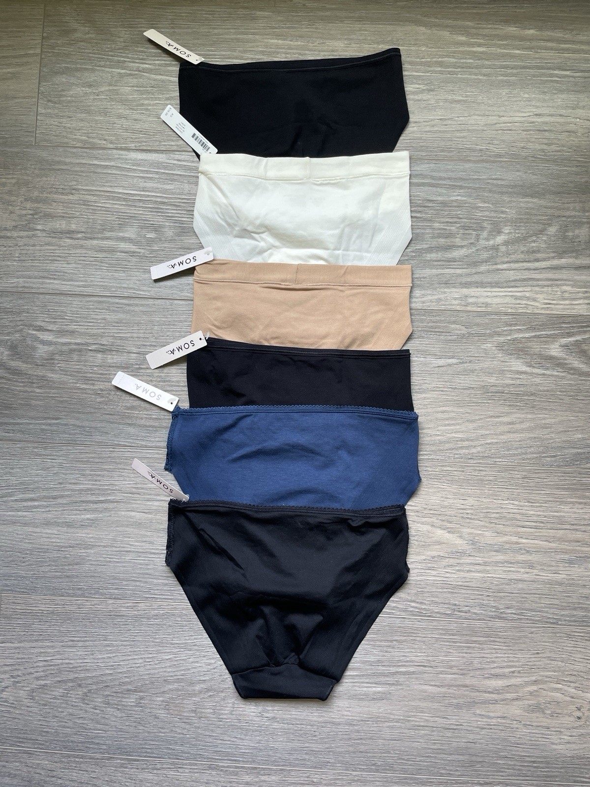 $110 Soma Panty Lot ~6 Pairs ~X-Small~ Vanishing Edge Hipster~ No-show~NWT❤️