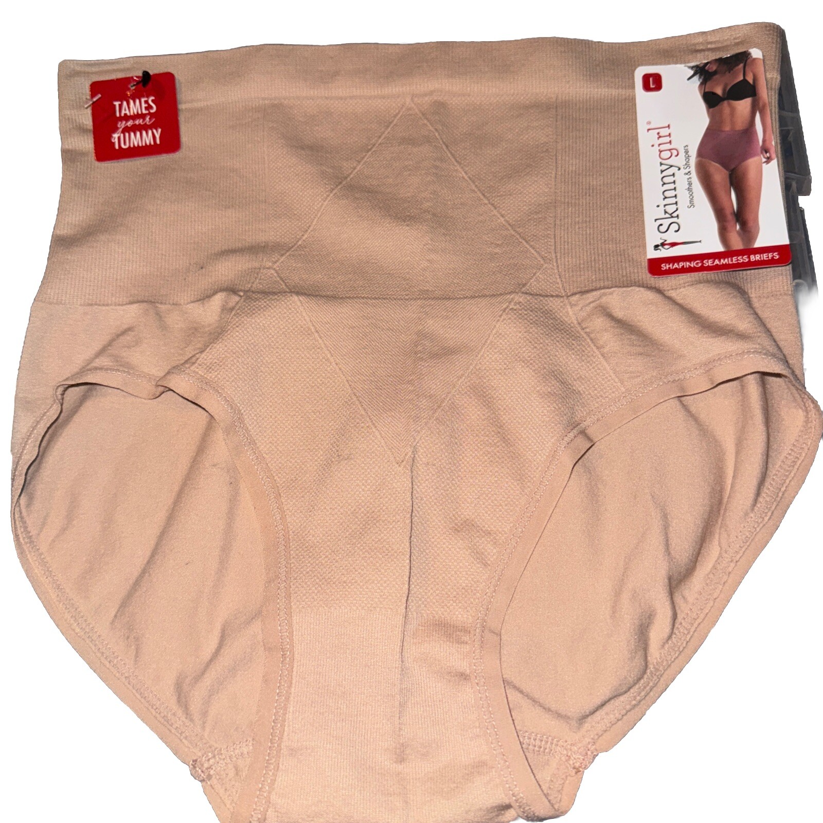 Skinny Girl Size: L (1) Shaping Seamless Brief-Panty-Nude 85%Nylon-15%Spandex