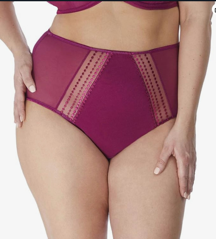 Elomi Matilda Berry Deep Pink Full Briefs 22 4XL Knickers Panties Underwear 8906