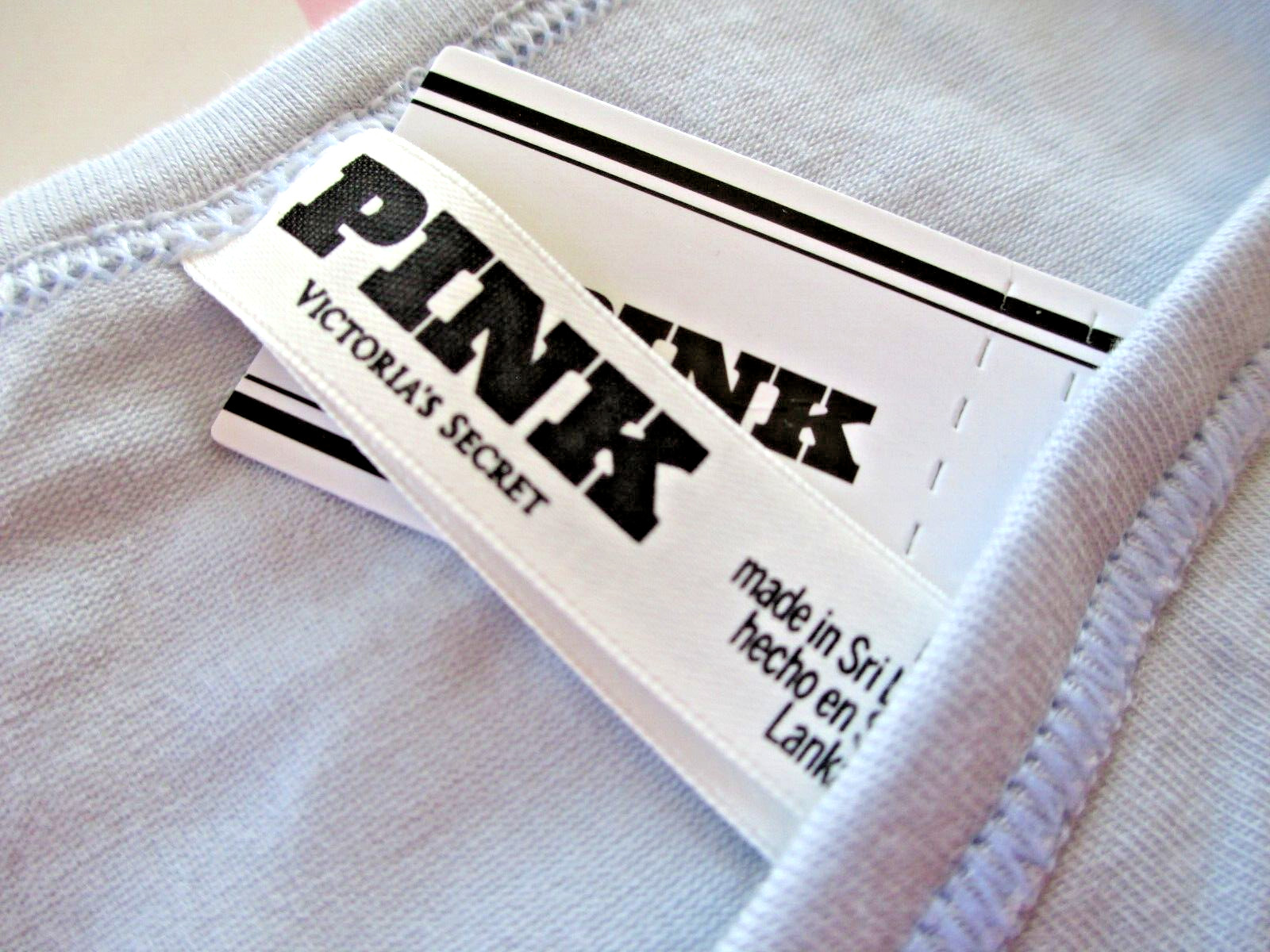 VICTORIA’S SECRET PINK Cotton String Bikini Panty S M L XL Blue NWT Hydrangea VS