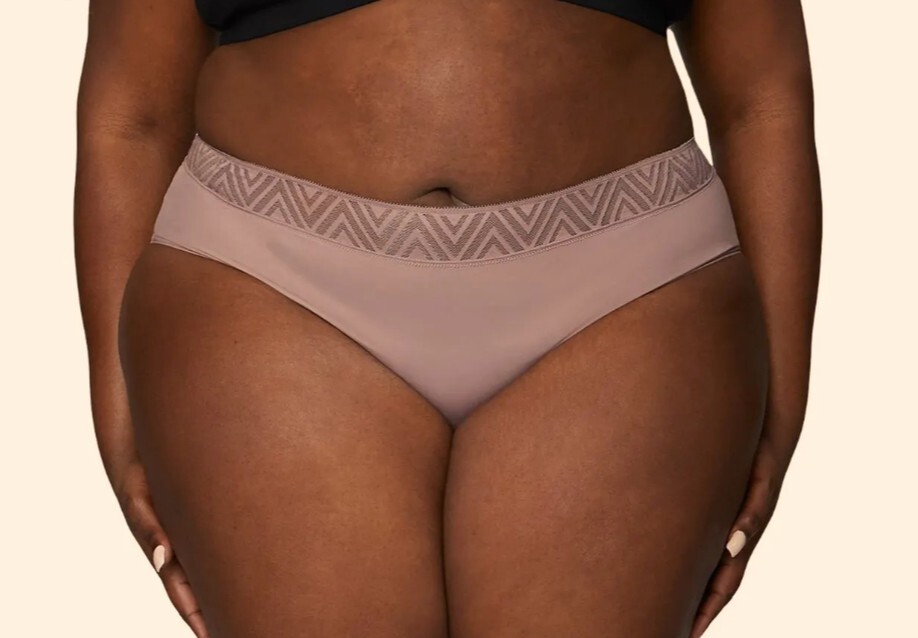 Thinx Women Super Hiphugger Moderate Period Briefs Color Dusk Size XS #512