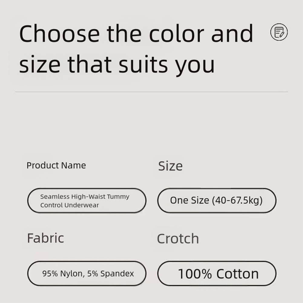 Breathable high waist underwear for women with elastic and abdomen control