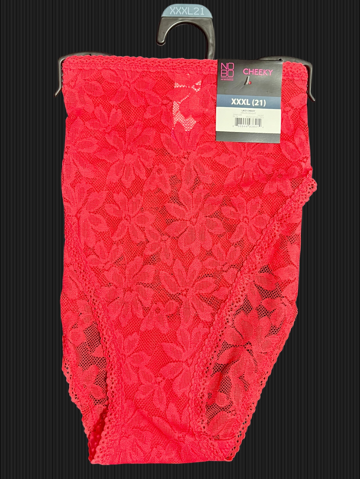 Women’s NOBO No Boundaries Strappy Lace Cheeky XS-XXL Red Panties Underwear NWT