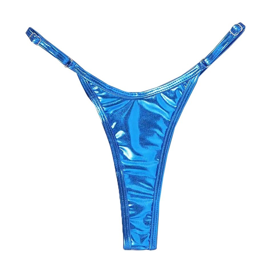 Women’s Shiny Low Waist Miniature G-Strap Bikini Thong Panties Underwear America