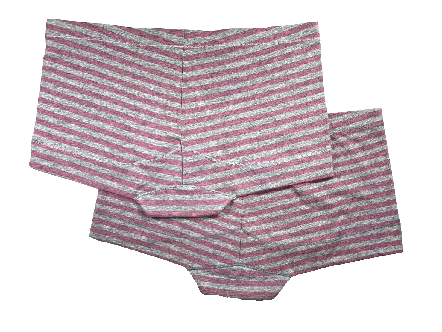 NWOT 2-Pack Maidenform L Dream Cotton Tailored Boyshort Underwear DM0002 Stripe