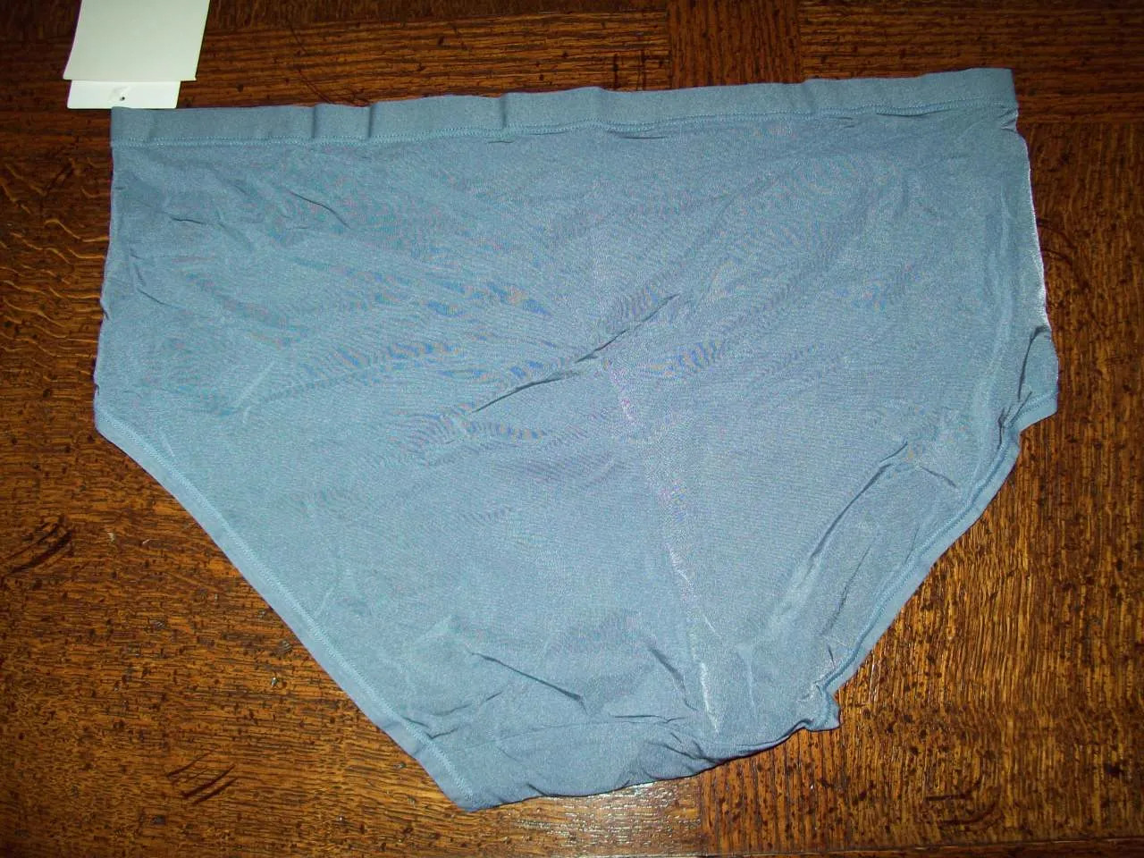 NWT LE MYSTERE INFINITE COMFORT BRIEF PANTIES NYLON SPANDEX 4438 GREY-BLUE L/XL