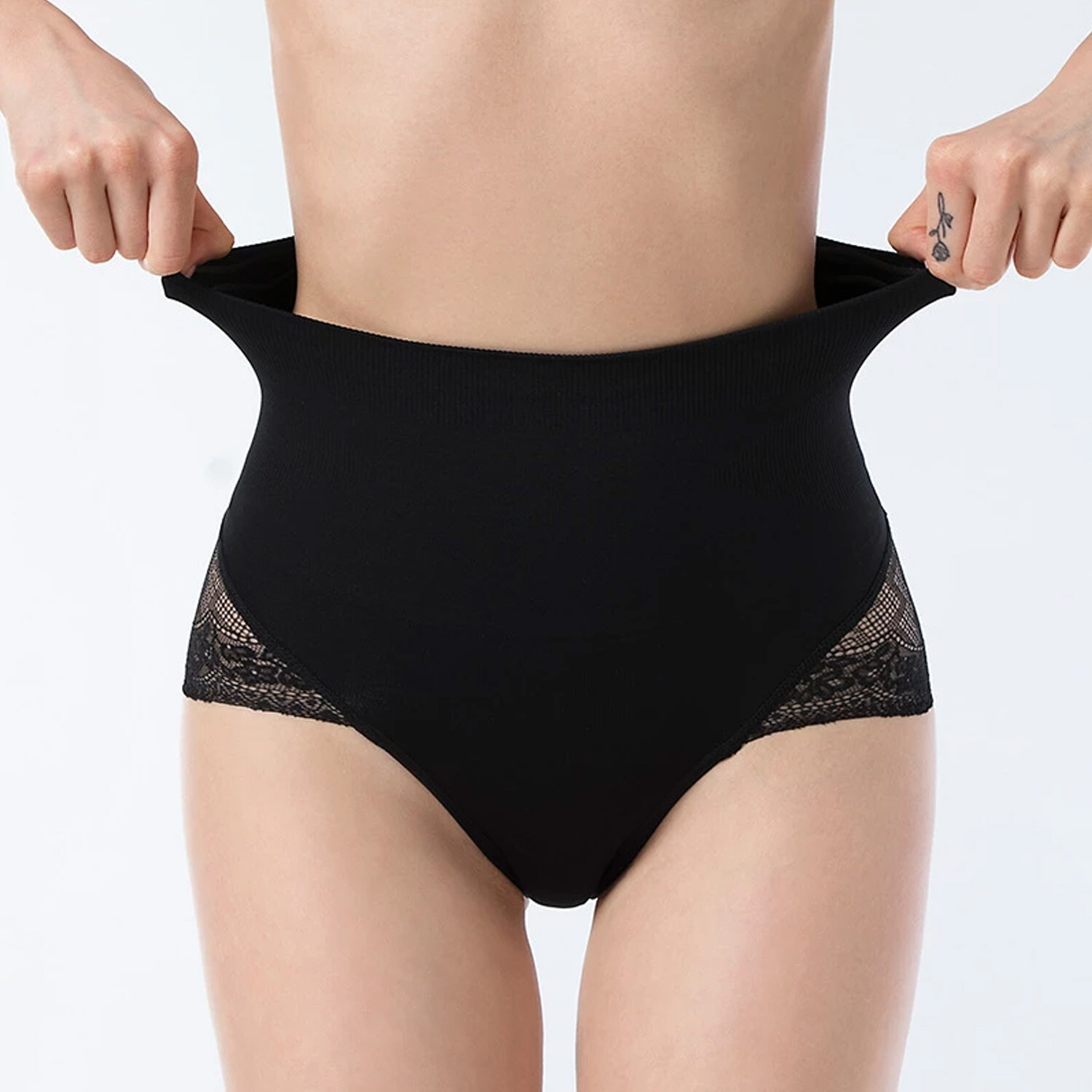 Women Slimming Panty Sexy Lace Breathable Underwear Tummy Control Briefs Shaper