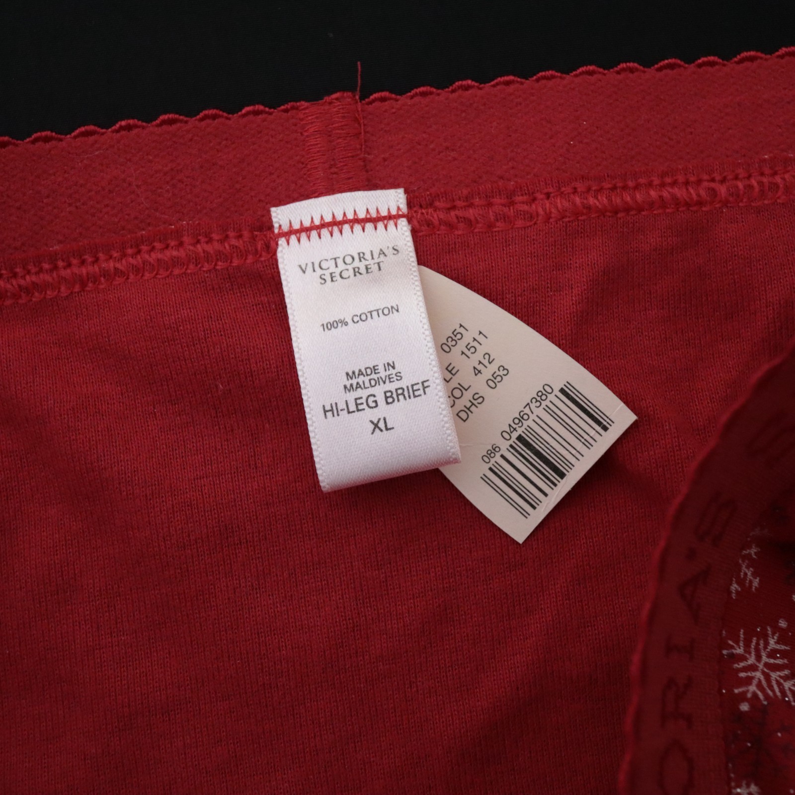 NEW Victoria’s Secret VTG 100% Cotton Signature Hi Cut Brief Panty XL X-LARGE