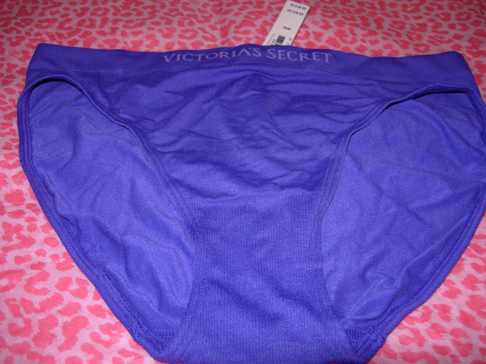 Victoria’s Secret Sexy Bikini Seamless Stretch Tagless Purple Logo H2F NWT