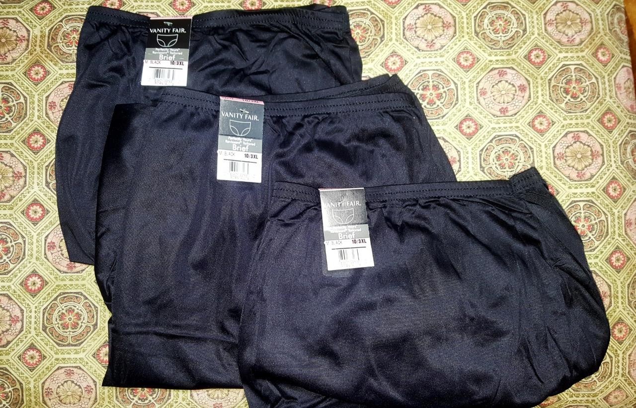 10/3XL Lot 3 Vanity Fair 15712 Perfectly Yours Ravissant Tailored Brief Panty