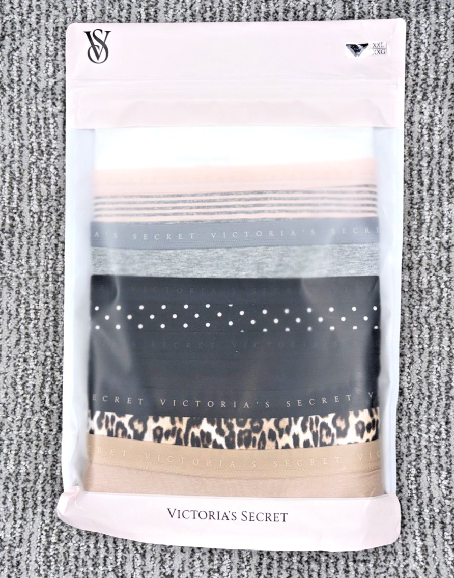 Victoria’s Secret NEW XXL Bikini Panties 7 Pack Multi Spellout Cute Sexy Soft