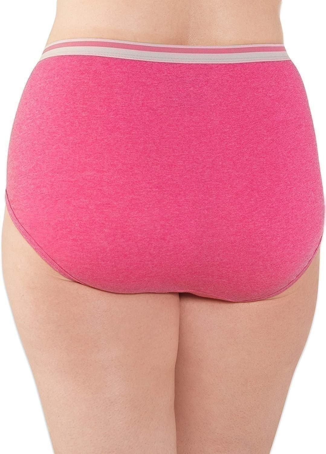 Fruit of the Loom Women’s Tag Free Cotton Hi Cut Panties (Regular & Plus Size)