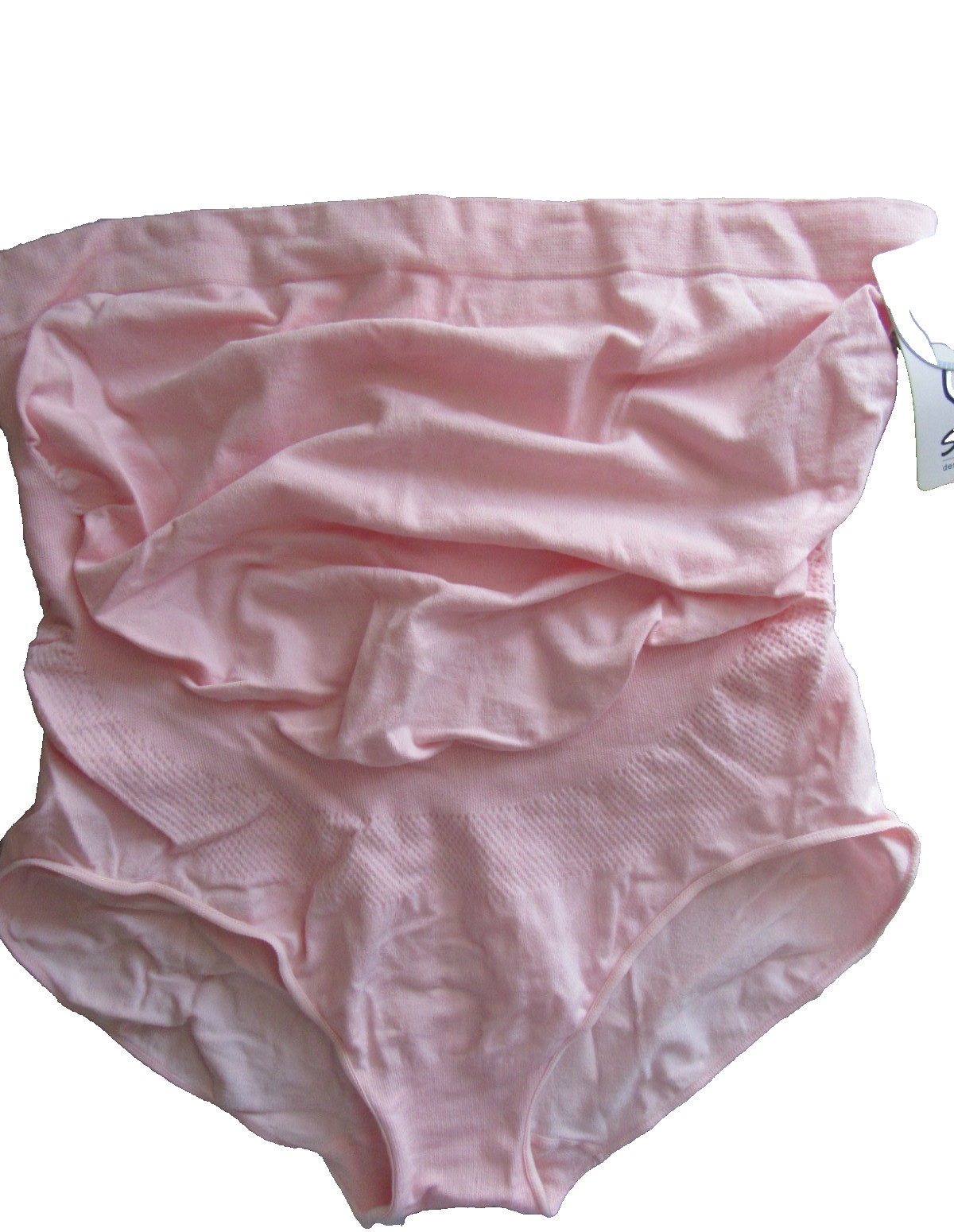 Surewin pink stretch bamboo maternity suport bump underwear panty 1X/2X NWT