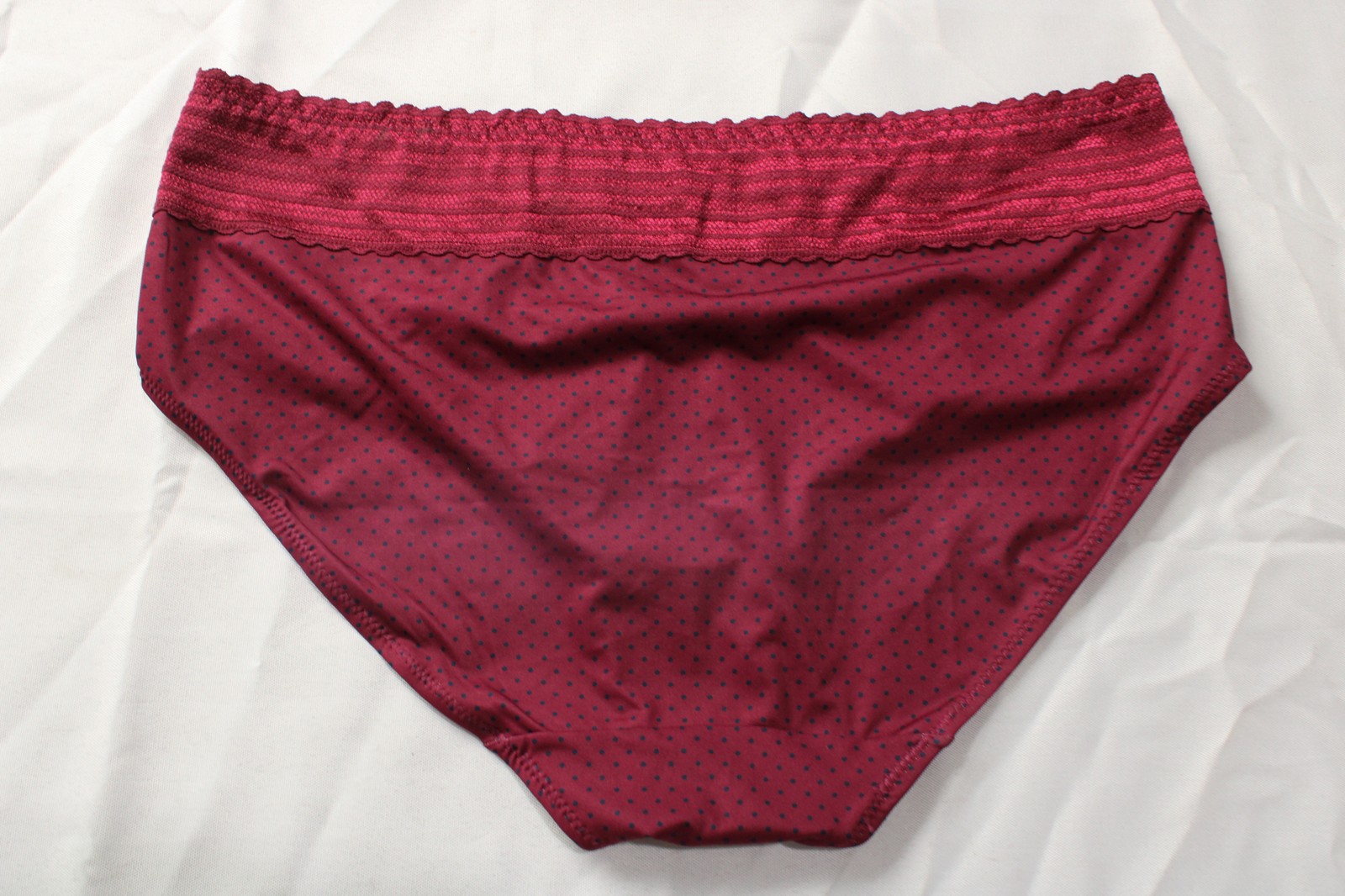 Warners Women’s Mid-Rise Microfiber Hipster With Lace ZG3 Purple Fig Size XL NWT