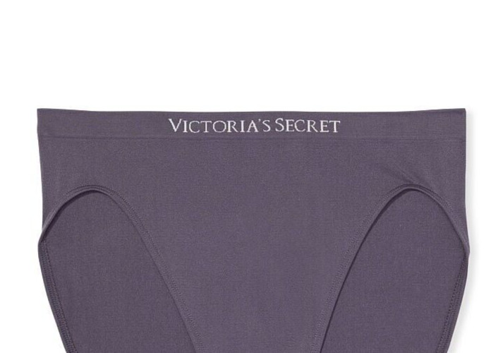 S Grey SEAMLESS NO SHOW FULL COVER Victorias Secret High Leg Waist Brief Pantie