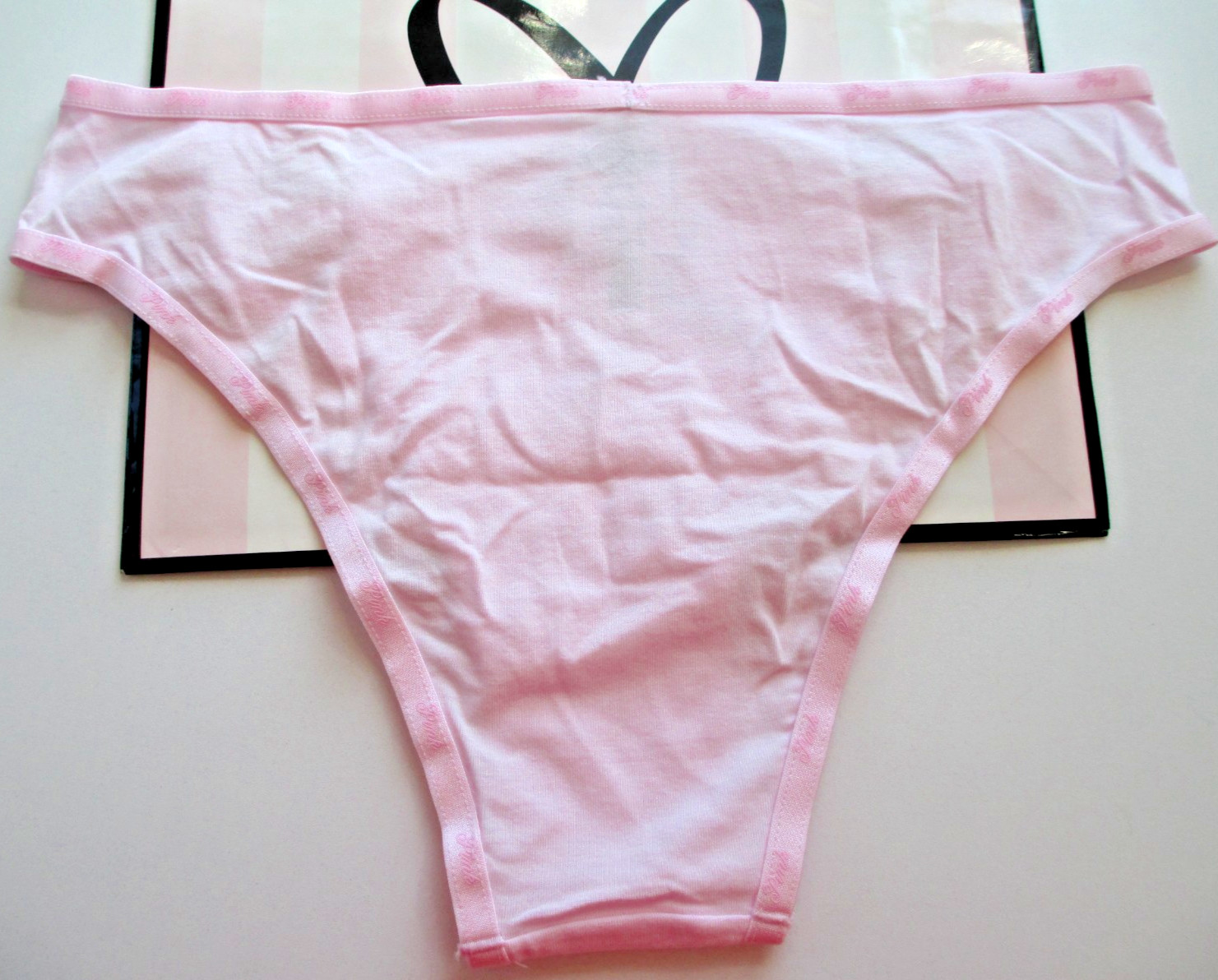 VICTORIA’S SECRET PINK Cotton High Leg Cheeky Panty S M L XL Pink NWT Strappy VS