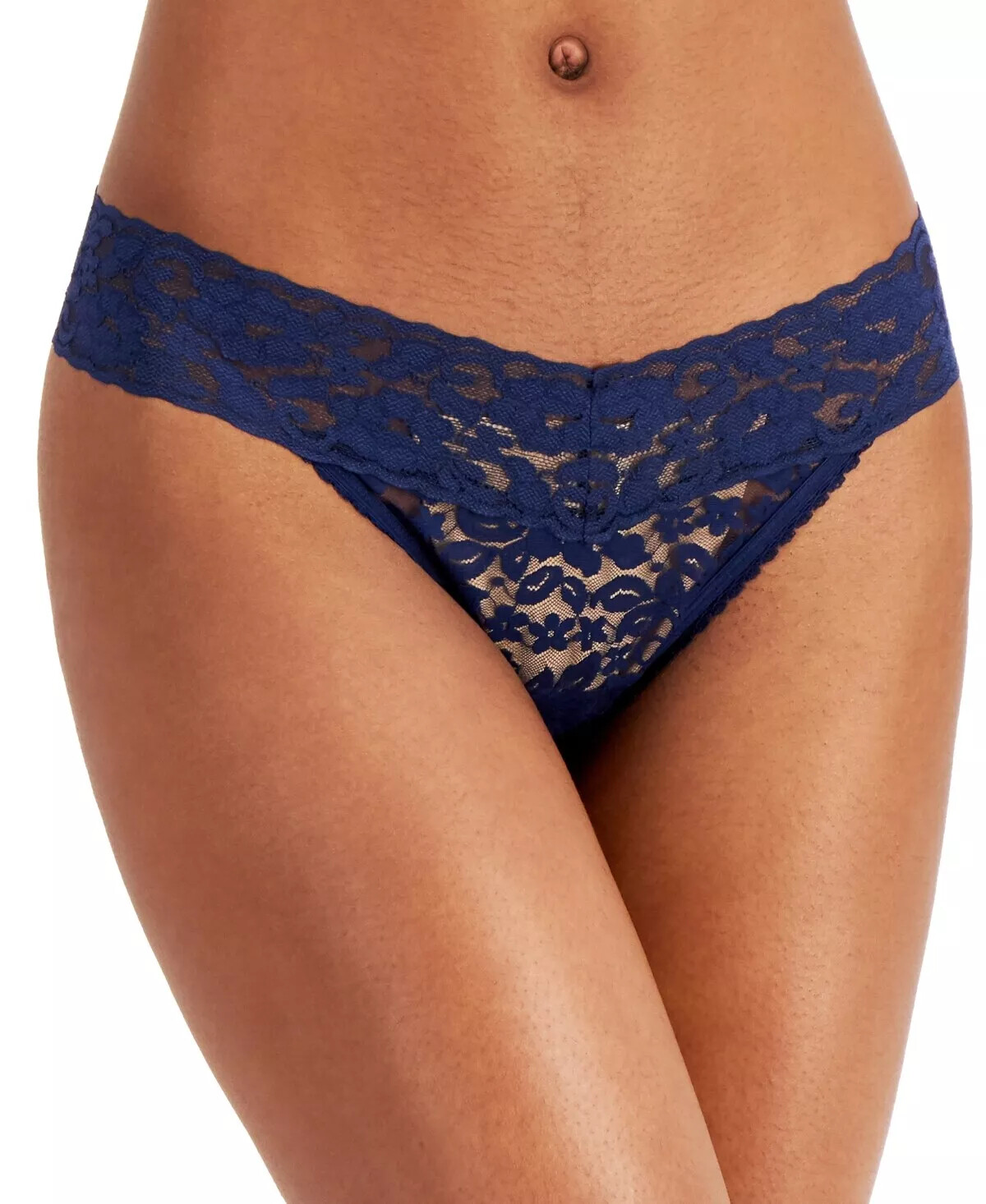 Lace Thong Panties Navy Sea Blue Size XXLarge International Concepts – NWT