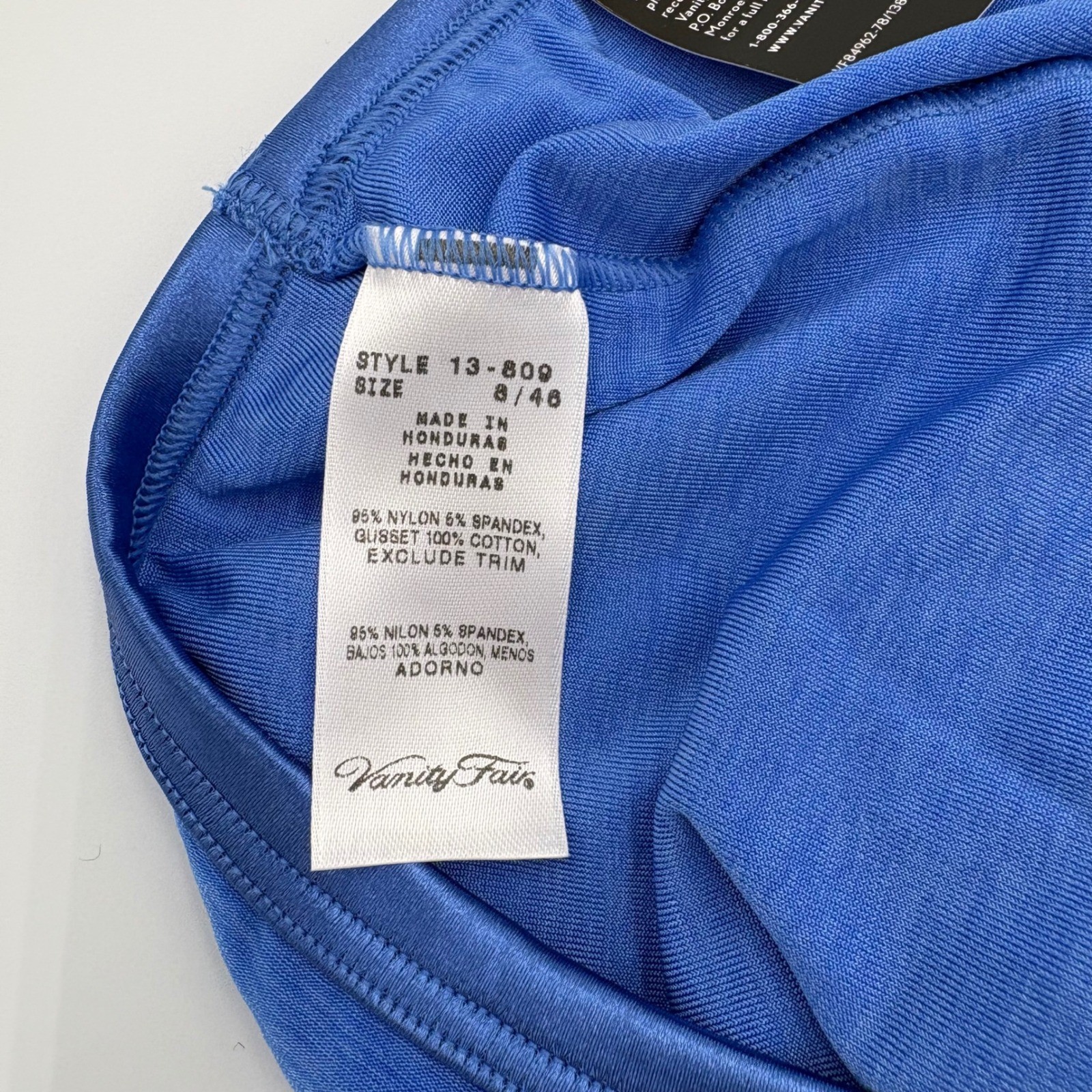Vanity Fair Body Shine Illumination Brief Panties Blue Iris Heathered 8 XL NOS