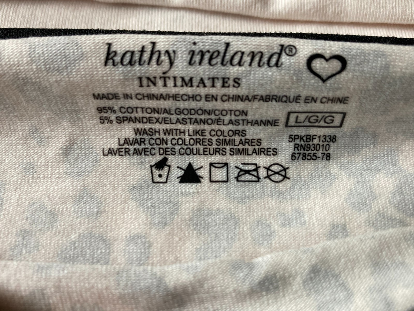 5 Pack Panties Briefs sz. L Stretch Soft Cotton Full Coverage kathy ireland NWT