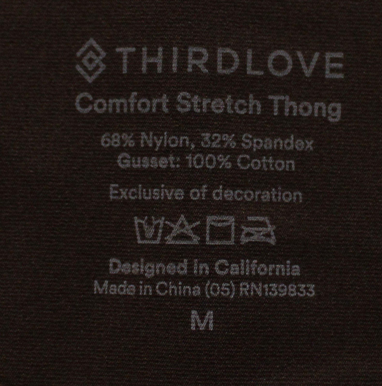 Thirdlove Women’s Smooth Zero Edge Invisible Thong AC2 Dark Brown Medium