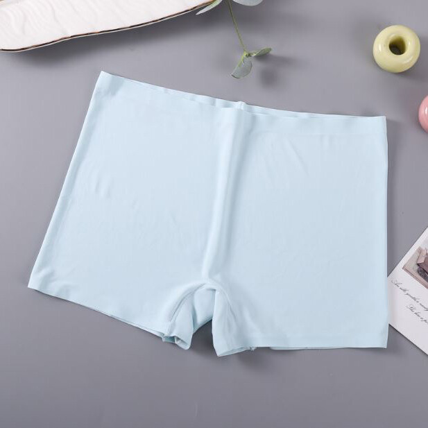 3 Packs Womens Seamless Boy Shorts Ice Silky Boxer Shorts Panties Underwear