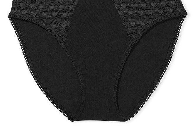 M L XL XXL Black Heart Lace Cotton Victorias Secret HighLeg Waist Brief Panty
