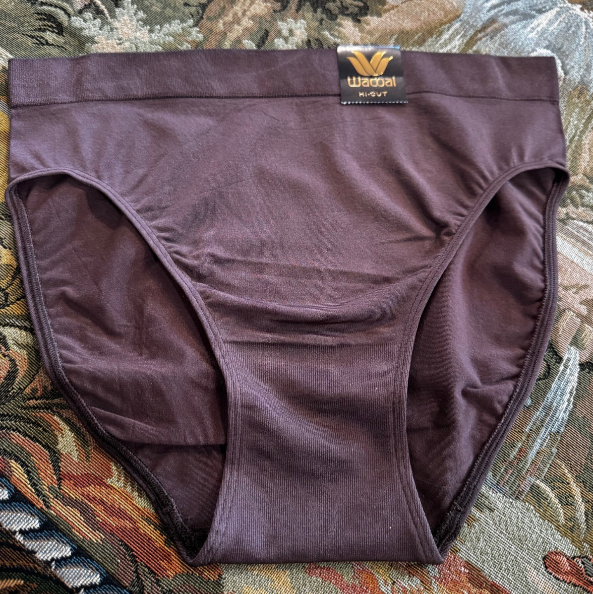 WACOAL 834175 HOT FUDGE BROWN ~ B-SMOOTH HICUT BRIEF PANTIES ~ XL