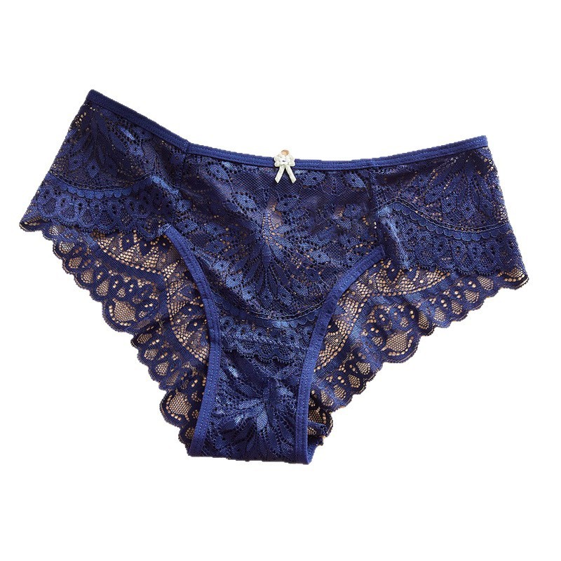 5 Pack Lot Sexy Womens See Through Lace Panties Briefs Sheer Underwear Lingeries